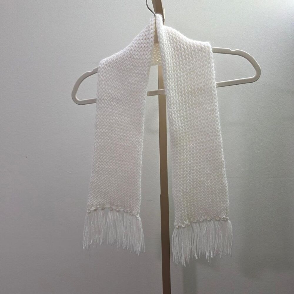 Unbranded Women's White and Cream Scarf-wraps